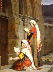 Donne cristiane alla tomba della Vergine, Gerusalemme